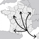 carte régions et département rayonnement 2